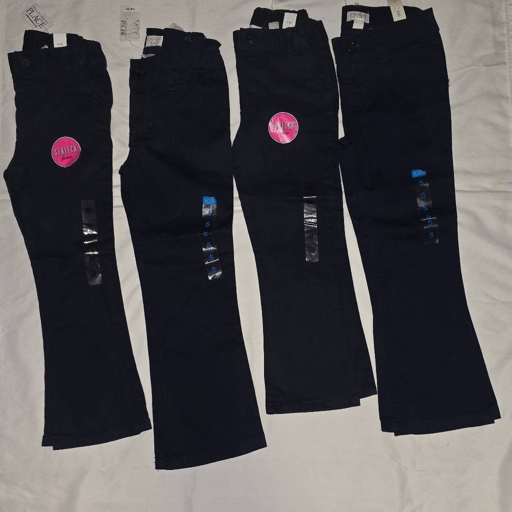 THE CHILDRENS PLACE UNIFORM PANTS SET OF 4